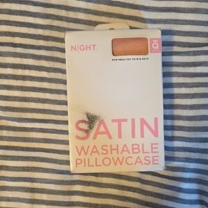 Satin Washable Pillowcase - Pink